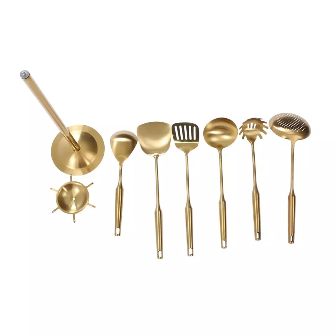 Kitchen Utensil Set Stainless Steel Kitchen Cooking Utensils Gadget Tools Gold